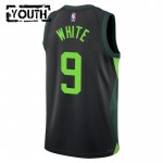 Maillot NBA Boston Celtics Derrick White Nike 2024-25 City Edition Noir Swingman - Enfant